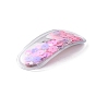 Plastic Flower Sequins Snap Hair Clip, with Iron Clip, for Girls