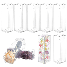 Transparent Plastic PVC Box Gift Packaging, Waterproof Folding Box, Rectangle