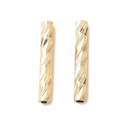 Латунные бусины, без кадмия, без никеля и без свинца, текстурированная трубка