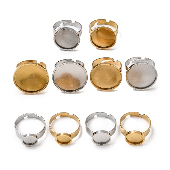 304 регулируемые кольцевые компоненты из нержавеющей стали, настройки круглого кольца, ионное покрытие (ip)