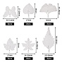 Железные подвески, гальванический натуральный лист, Лист гинкго, кленовый лист, бабочка, тополь, виноградный лист