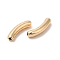 Brass Tube Beads, Curved Tube