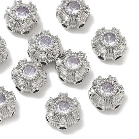 Shegrace Messing-Pavé-Zirkonia-Mehrstrang-Glieder, Blume, cadmiumfrei und bleifrei und nickelfrei