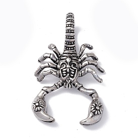 304 colgantes de acero inoxidable, amuleto de escorpión