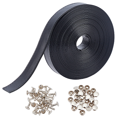 Ремни сумки из искусственной кожи, плоский, с железными декоративными заклепками, для одежды сумка обувь кожаная поделка, грибы / купол