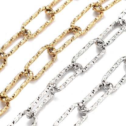 Текстурированное вакуумное покрытие pvd 304 цепочки из скрепок из нержавеющей стали, овальные, несварные, с катушкой