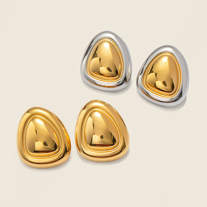 304 из нержавеющей стали треугольные серьги стержня