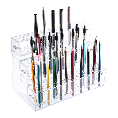 3-ярусная акриловая подставка-органайзер для демонстрации экспонатов, держатель ручки