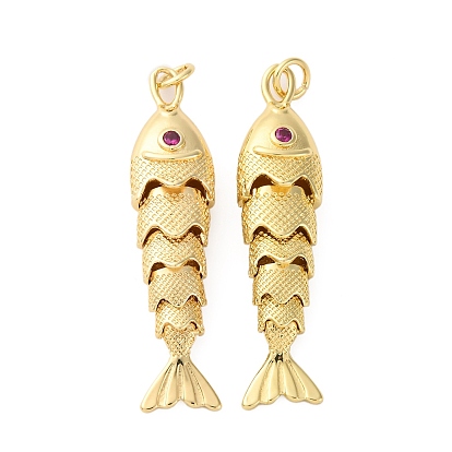 Стойка металлическая латунная микропрофилированная кубическая циркония подвески, амулеты из рыбы сардина, долговечный, без свинца и без кадмия