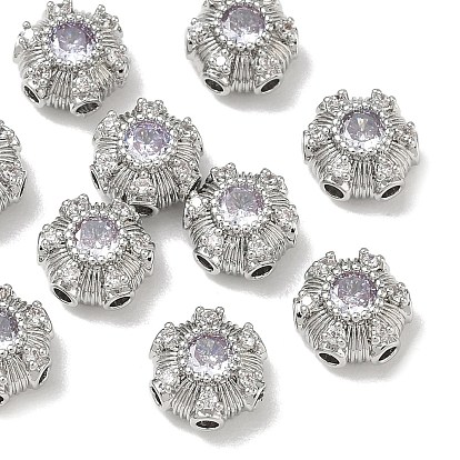 Shegrace Messing-Pavé-Zirkonia-Mehrstrang-Glieder, Blume, cadmiumfrei und bleifrei und nickelfrei
