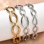 304 женские браслеты-цепочки со звеньями из нержавеющей стали, овальные