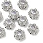 Maillons multi-rangs en laiton pavé de zircone cubique shegrace, fleur, sans cadmium et sans plomb et sans nickel