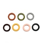 Painted Natural Wood Pendants, Ring