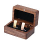 Деревянный магнитный подарочный футляр для хранения ювелирных изделий, бархатом внутри, верблюжие