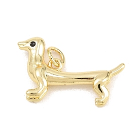 Латунь эмаль подвески, собака прелести, долговечный, стойки покрытие, без свинца и без кадмия