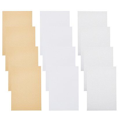 Aluminum Heat Press Thermal Transfer Crafts, Pearly Lustre, Rectangle