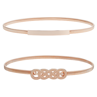 2 шт. 2 стили цепных ремней из сплава с застежками, прямоугольник и китайский узел