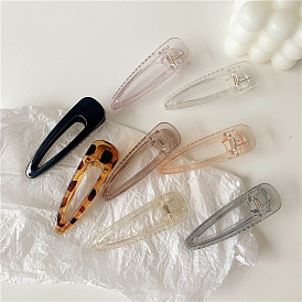 Practical and Stylish Transparent Hair Clip - Minimalist Resin Hairpin, Side Clip.