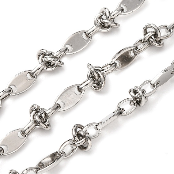 304 узел из нержавеющей стали с овальными звеньями цепи, несварные