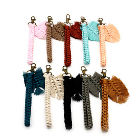 Hand-woven keychain backpack decoration pendant key ring