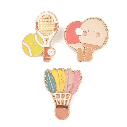 Спортивные эмалированные броши, булавки для лацканов из сплава для одежды рюкзака, золотой свет