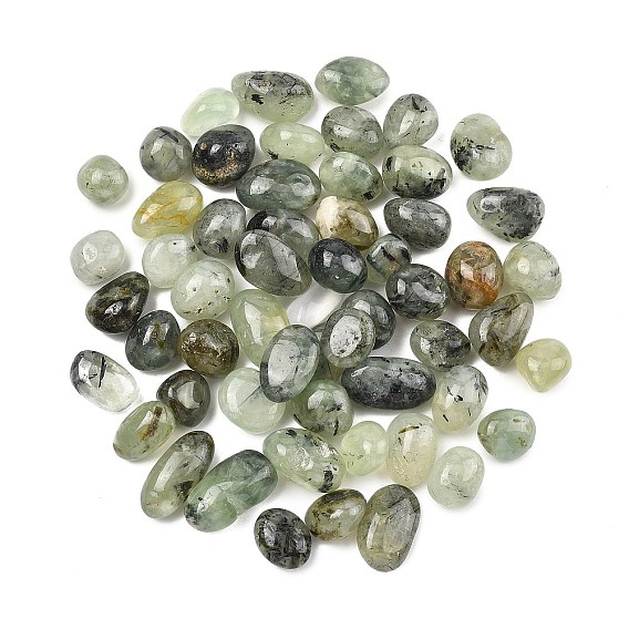Натуральные бусины из пренита высшего сорта, обваленные камни, нет отверстий / незавершенного, самородки