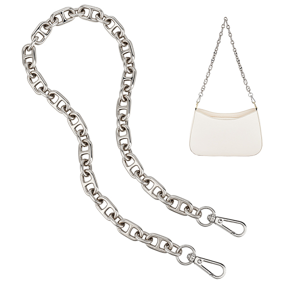 Цепи из сплава с овальными звеньями цепи для сумок, замена цепочки для кошелька