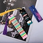 DIY Sublimation Blank MDF Wood Bookmarks, Rectangle Heat Transfer Bookmark, with Tassel Pendant, for Party Favor, Gift