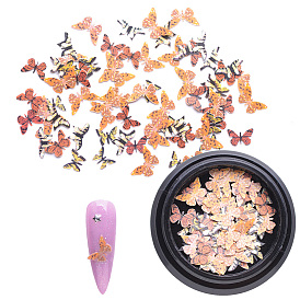 Бумажные кабошоны, украшения для ногтей, реалистичная бабочка