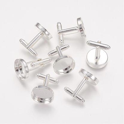 Brass Cuff Button, Cufflink Findings for Apparel Accessories, 21x18mm
