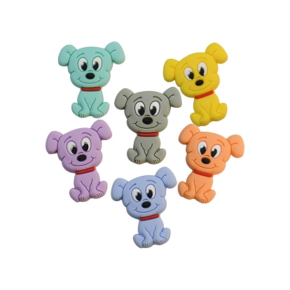 Dog Food Grade Silicone Focal Beads, Silicone Teething Beads