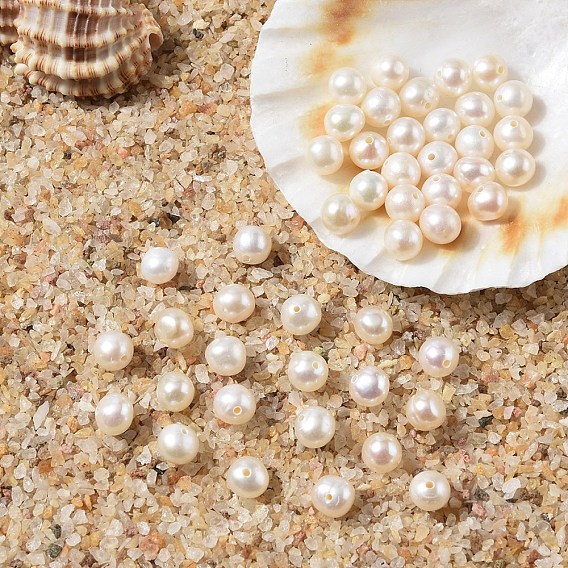 10шт. натуральные пресноводные жемчужные бусины, картофель