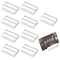 10Pcs Rectangle Acrylic Name Card Holder, Business Card Holder