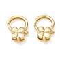 Brass Lobster Claw Clasp
, Flower