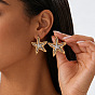 Alloy Stud Earrings for Women, Starfish