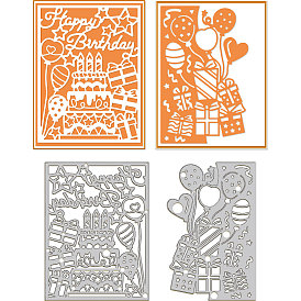 Торт ко дню рождения трафареты для резки углеродистой стали, для diy scrapbooking, Фотоальбом, декоративная бумага для тиснения, цвет нержавеющей стали