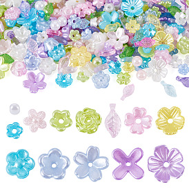 Перламутровые бусины из АБС-пластика, цветок