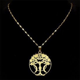 304 колье из нержавеющей стали с деревом жизни