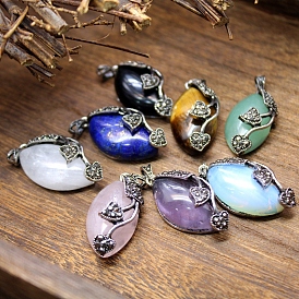 Gemstone Pendants, Leaf