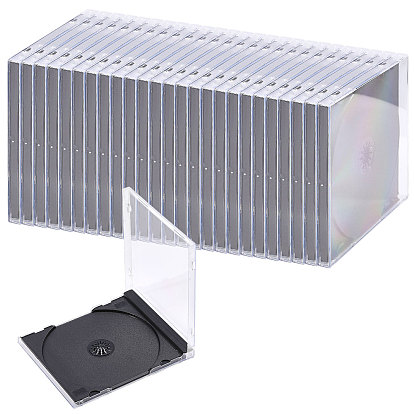 Полистироловый футляр для хранения одного CD/DVD диска, прямоугольные