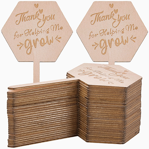 30Pcs Wooden Plant Labels, Garden Markers, Plant Tags, for Garden Mini Green House Markers