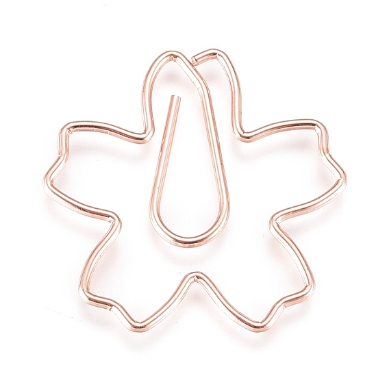 Железные скрепки в форме сакуры, милые скрепки, забавные закладки маркировочные клипы