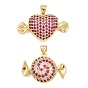Латунные микро проложить кубического циркония подвески, конфетная тематика, долговечный, стойки покрытие, без свинца и без кадмия, реальный 18 k позолоченный