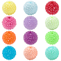 24 шт 12 цвета крупные смоляные стразы шарики-бусины в виде жевательной резинки, круглые