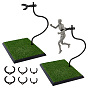 Adjustable Plastic Action Figure Display Holder, for Doll Model Toy Support Stand Supplies, Rectangle