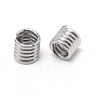 304 Stainless Steel Spring Beads, Coil Beads, Column