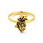 Corazón 304 anillos de dedo de acero inoxidable para mujer