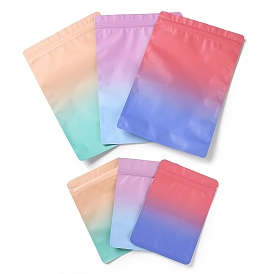 Two Tone Rectangle Plastic Zip Lock Gift Bags, Resealable Bags