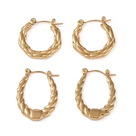 304 Stainless Steel Hoop Earrings, Jewely for Women, Golden