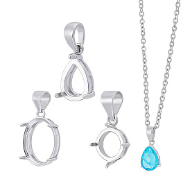 3 шт. 3 стили 925 серебряные подвески-соединители